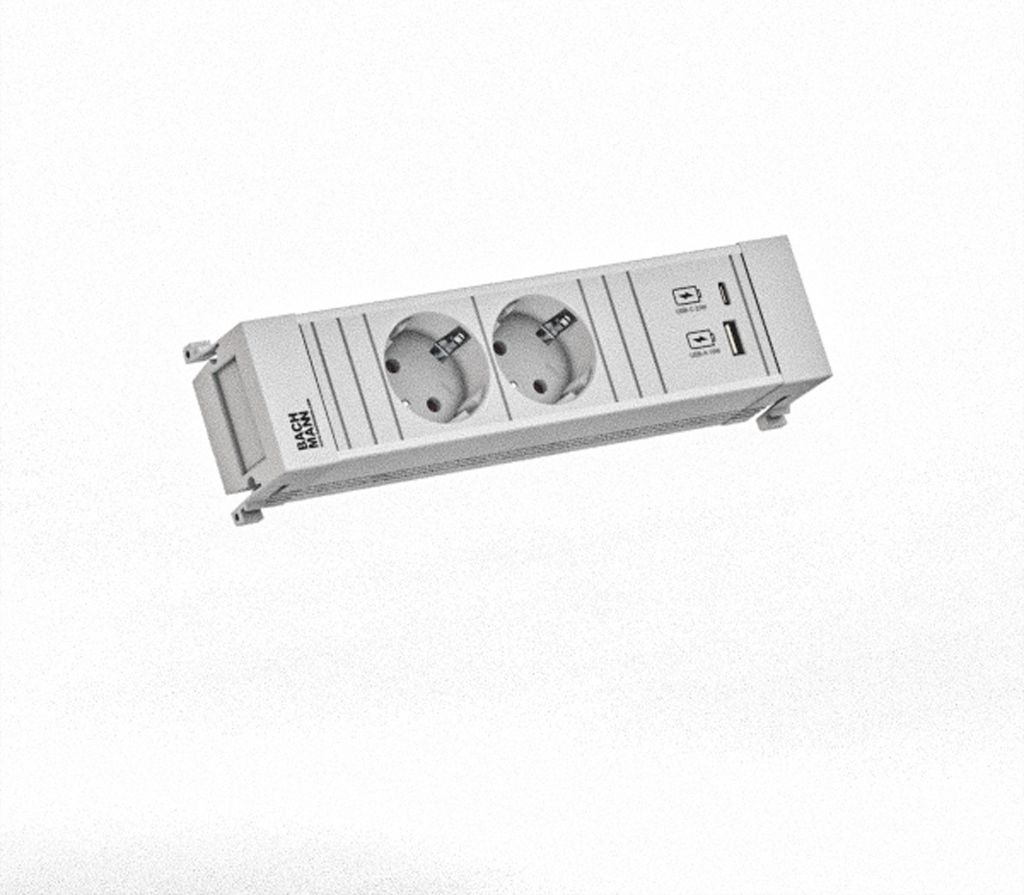 Bachmann Power Frame 2Xcee7/3 1Xusb A/C 22W 0,2M Gst18