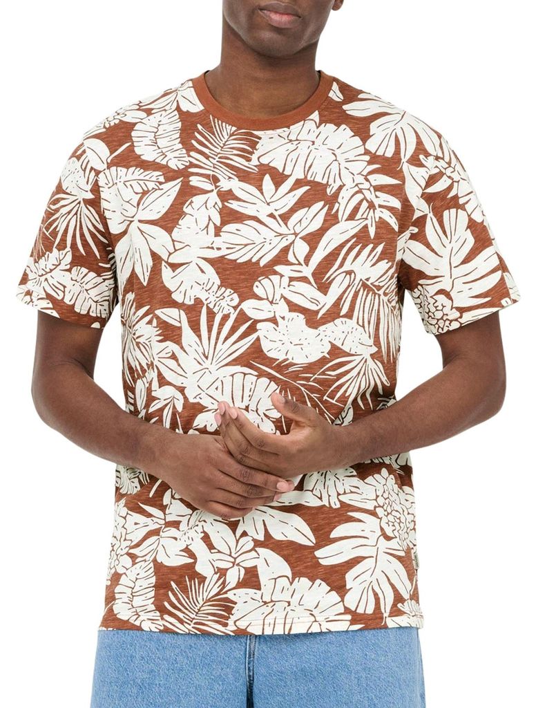 Only & Sons Perry Life Regular Leaf AOP Shirt Herren