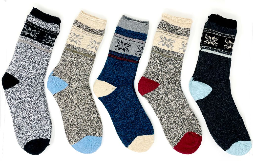 Thermosocken 5 Paar 43-46 Herren Damen Warme Dicke Trocken Produktbild 