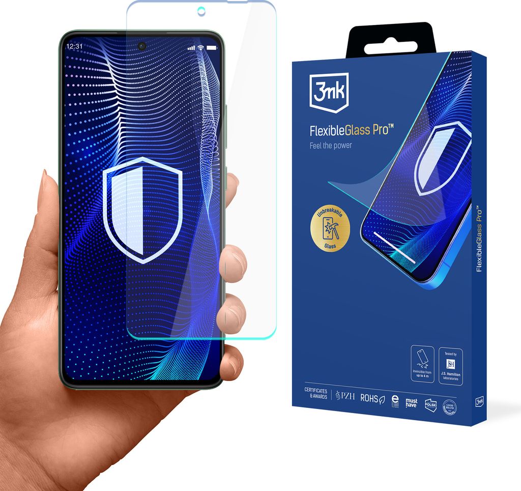 3mk Display Hybridglas FlexibleGlass Pro für Oppo Reno 12 F / FS 0,3mm