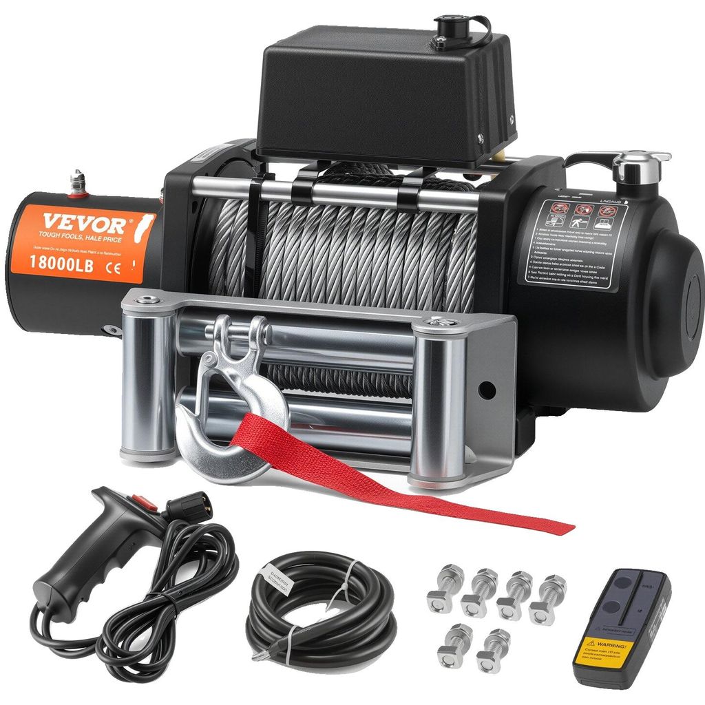 VEVOR Treuil électrique, 18 000 lb, 12 V DC Treuil pour Image du produit 
