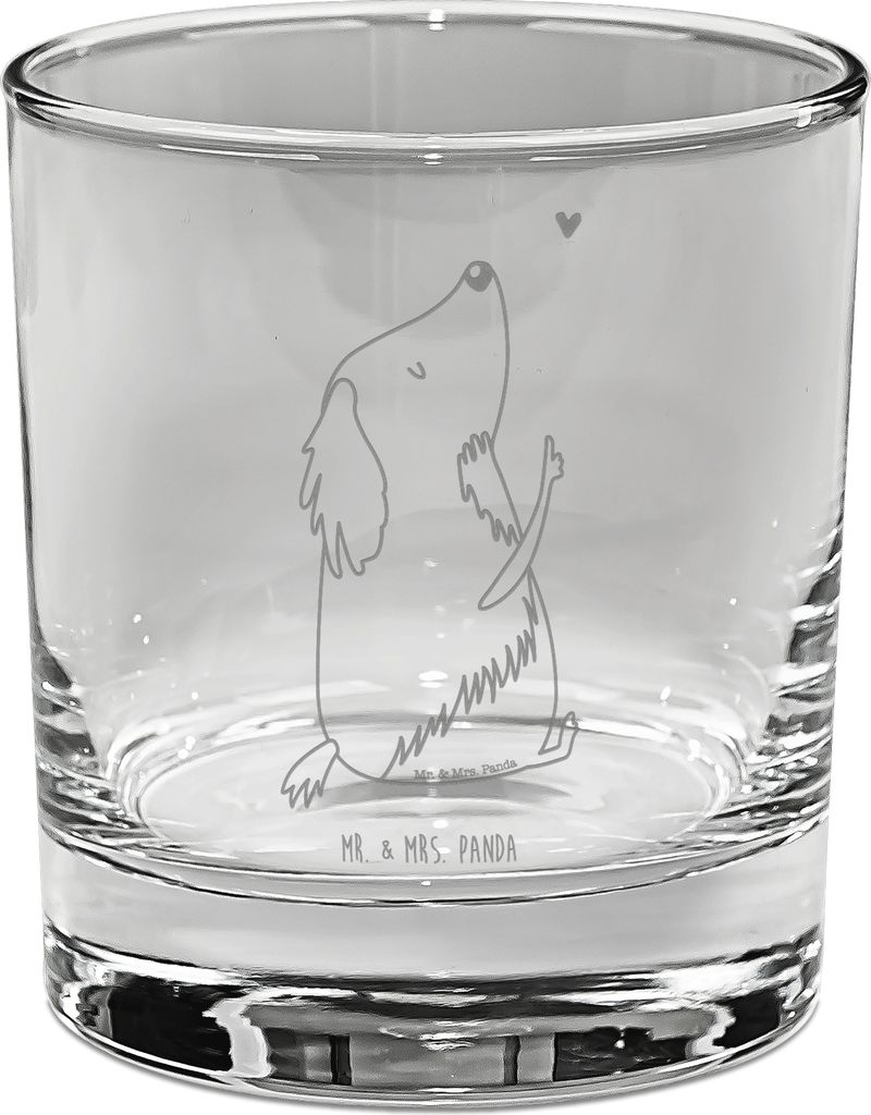 Mr. & Mrs. Panda Glas Hund Liebe - Transparent - Geschenk, Hunde, gravur, Trinkglas, Tumbler, Cocktailglas, Tierliebhaber, Hundebesitzer, Longdrink...