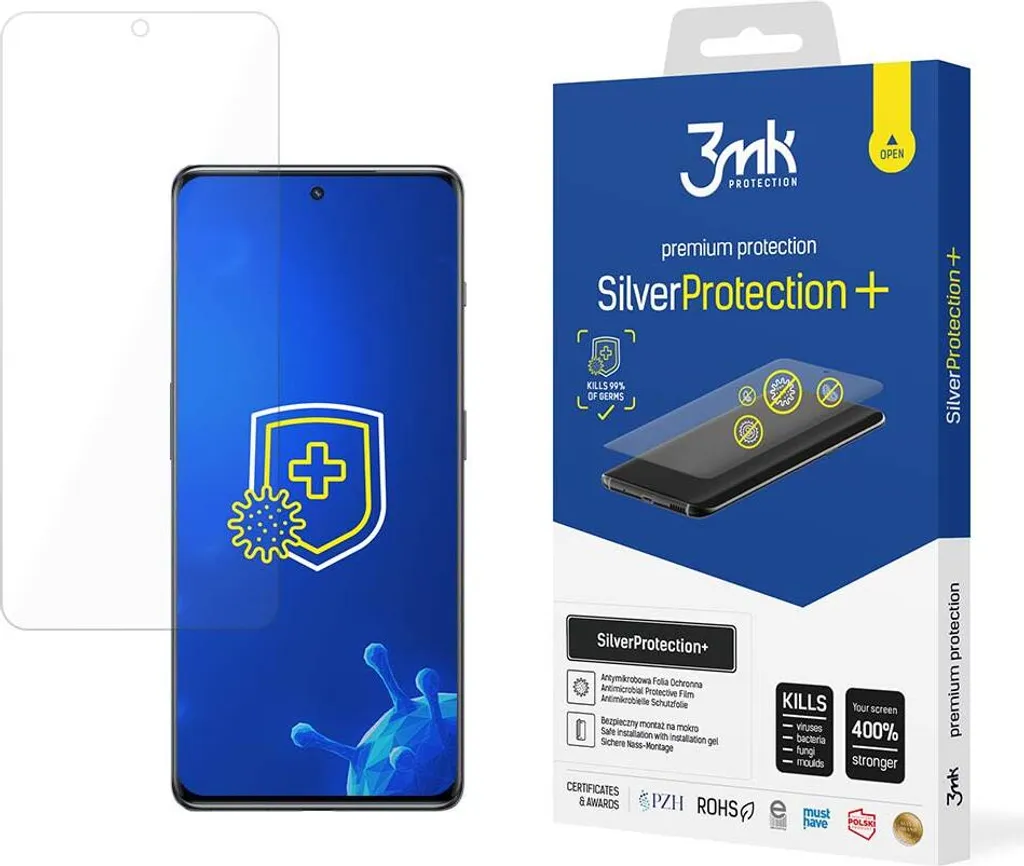 3mk Silver Protection+ per OnePlus 11R | Pellicola Antiurto e Igiene