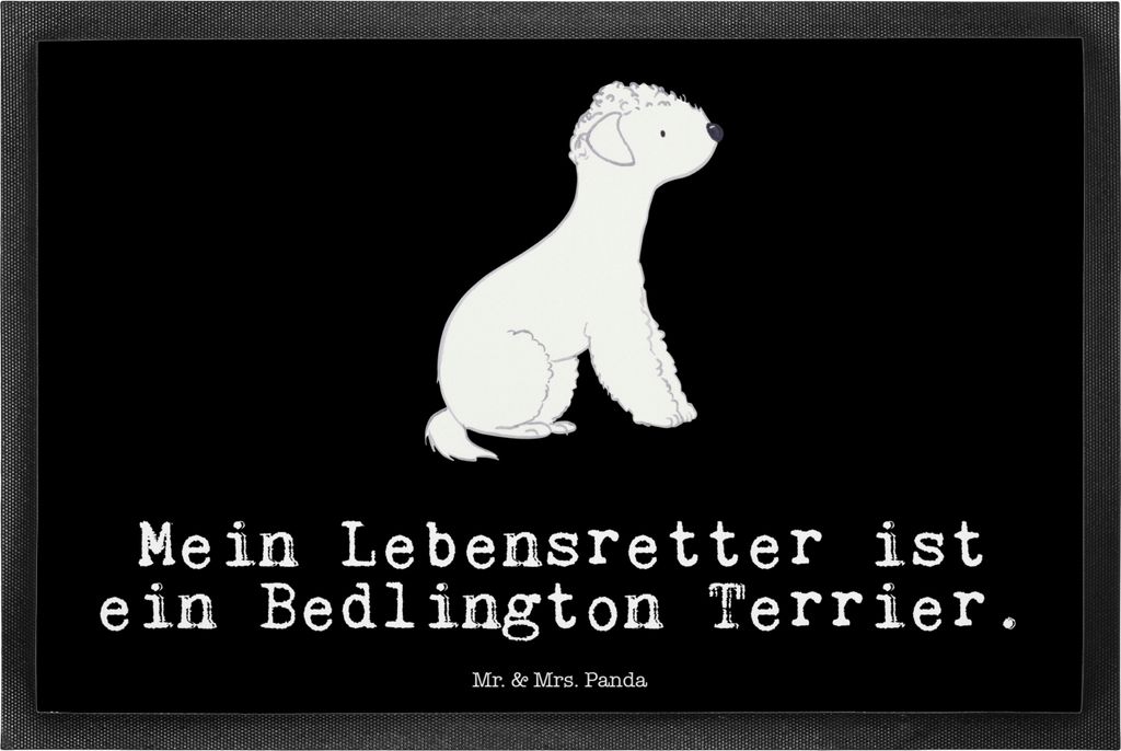 Mr. & Mrs. Panda Sauberlaufmatte Bedlington Terrier Produktbild 