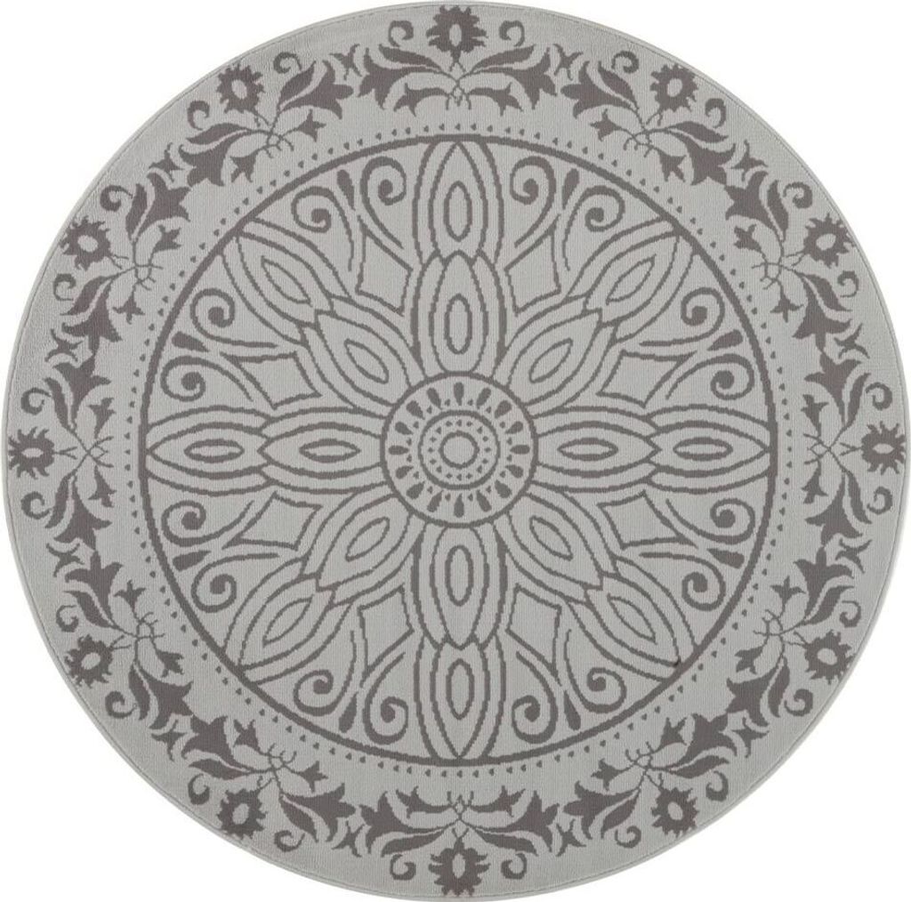 Leva Teppich Ø 140 cm Sage Grau Produktbild 