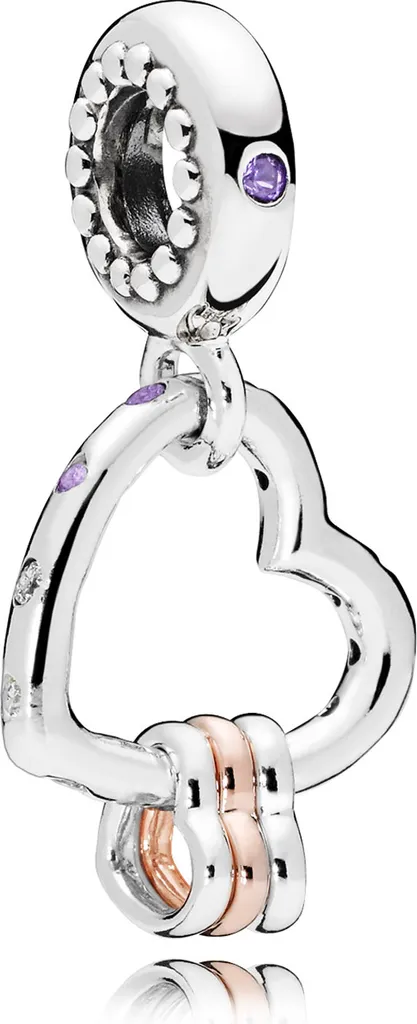Pendentif Pandora Bicolore avec Cristaux Colorés Modèle 787247NLCMX