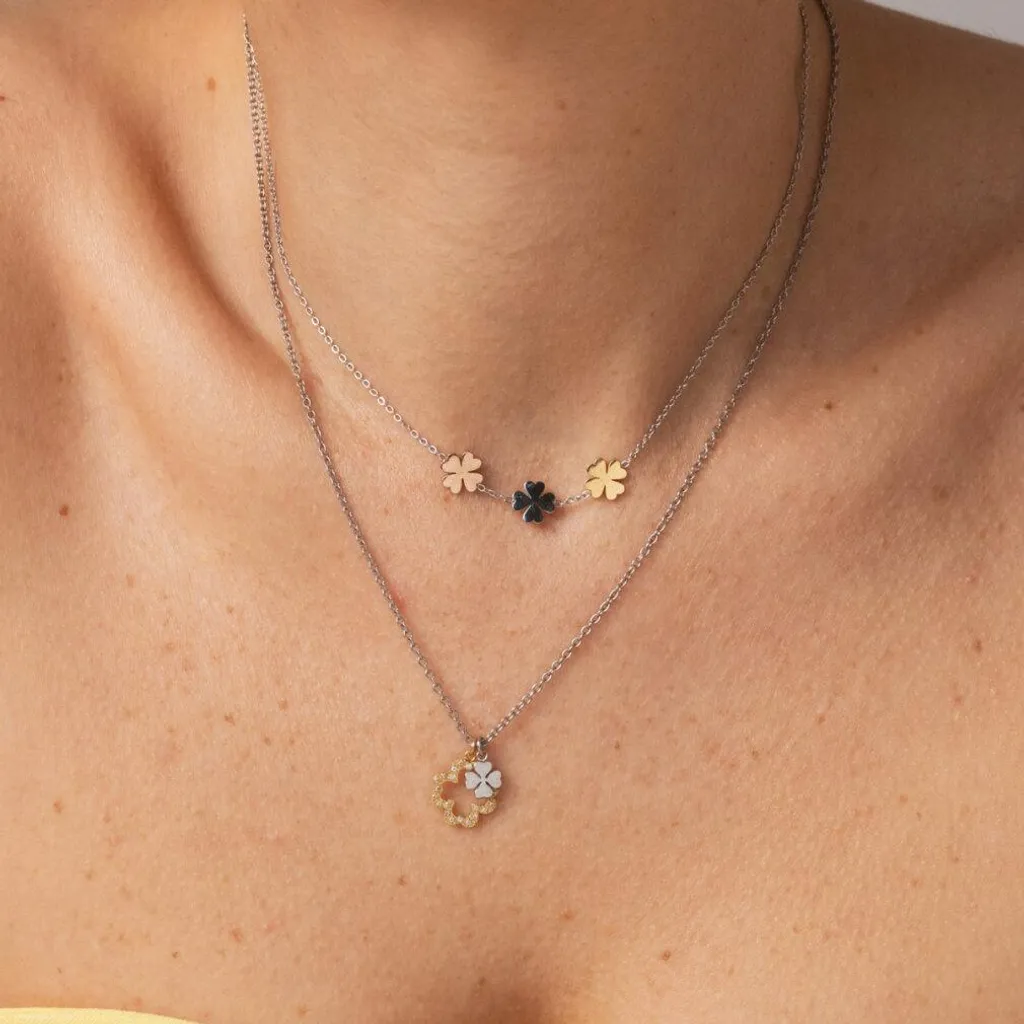 Collier N° 1 Ao Ojlfn04Sg en maille fine d'argent pour femme chic