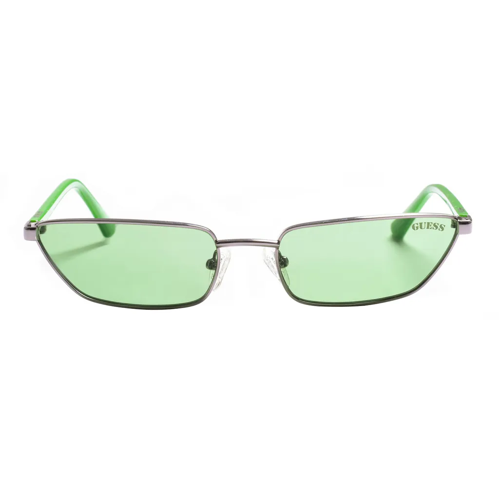 Lunettes de soleil vertes Guess GU8285 mixtes avec monture rectangulaire