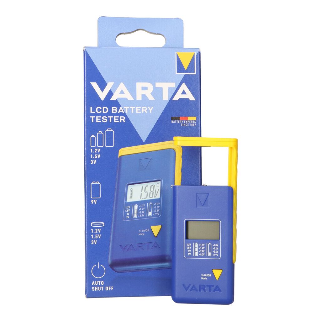 Varta LCD Battery Tester – Model 00893101111 – For AA, AAA, Produktbild 