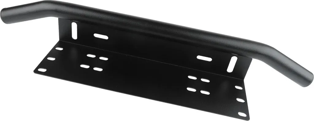 Barre de support de plaque minéralogique noire en aluminium 60x12x9 cm