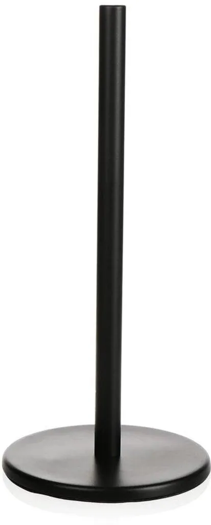 Porte-rouleau essuie-tout noir métal 32 cm - Stable, ne glisse jamais