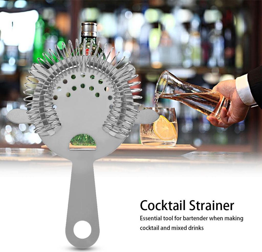 Edelstahl Cocktail Drinks Drainer Filter Getränk Filterung Werkzeug für Bar Restaurant Home