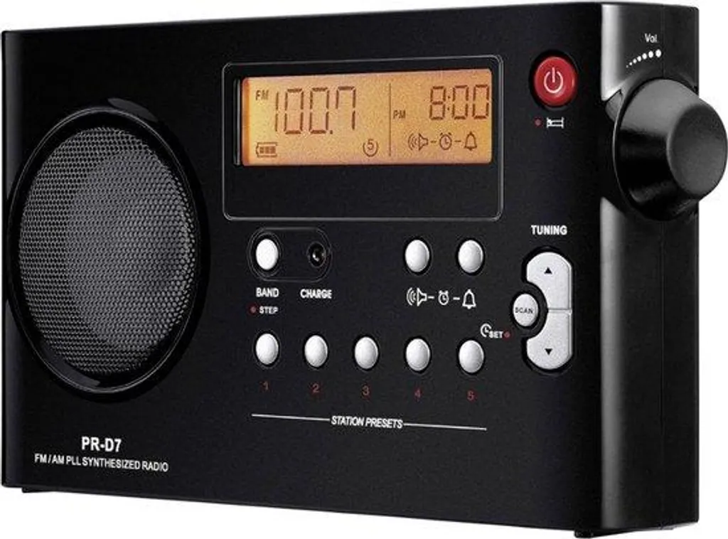 Poste de radio FM AM portable à piles - Transistor vintage léger et compact