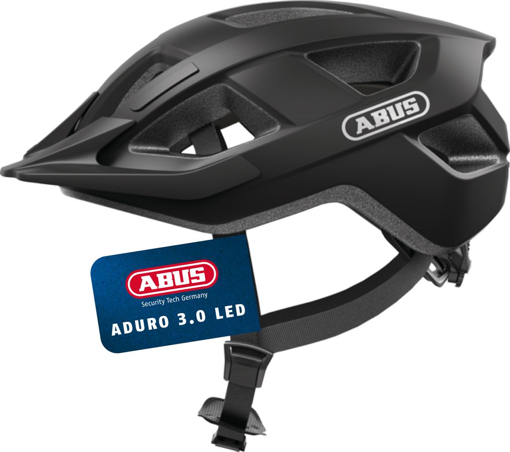 ABUS Fahrradhelm Aduro 3.0 LED - sportiver City-Helm in stilvollem Design für alltägliche und sportliche Touren - mit Rücklicht - für Damen und...