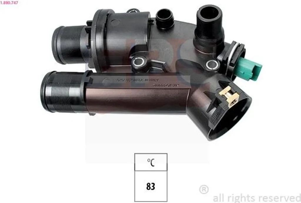 Thermostat 83°C pour Citroën 2.2 HDi - Ouverture précise et Fiabilité