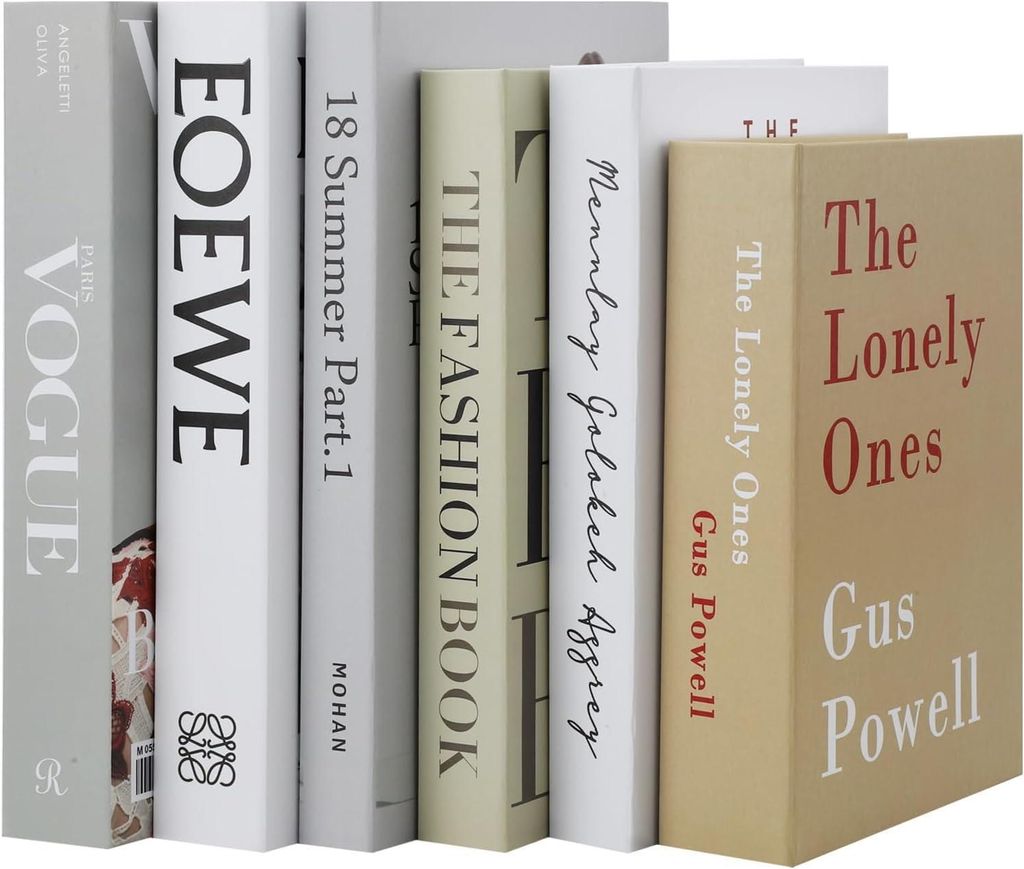 Decoratieve Boeken Set van 6 - Kunstzinnige Engelse Productafbeelding 
