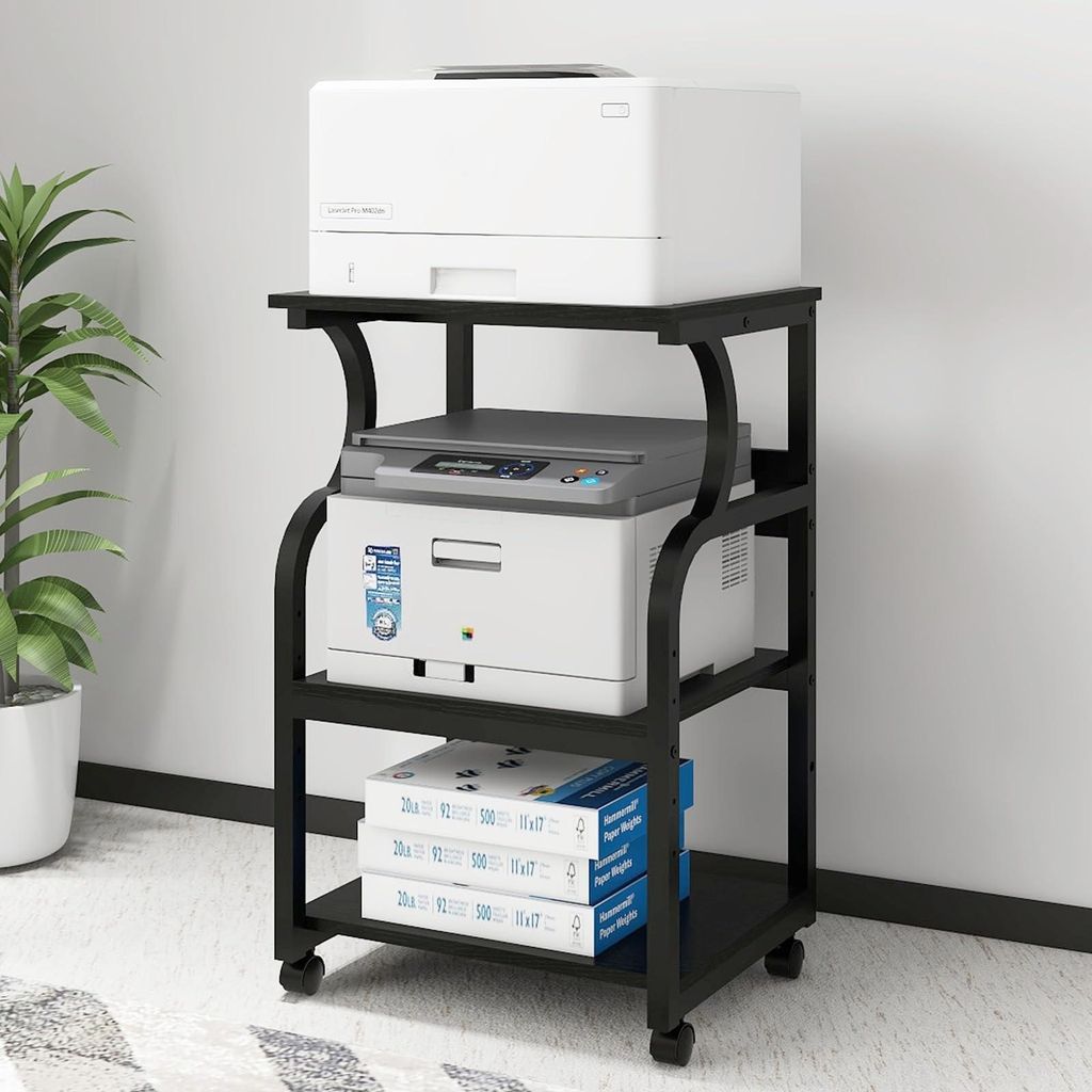 Table de bureau pour imprimante - Réglable en hauteur - Image du produit 