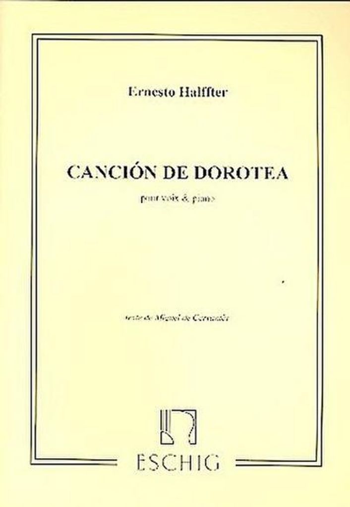 Canción de Dorotea pour voix et piano