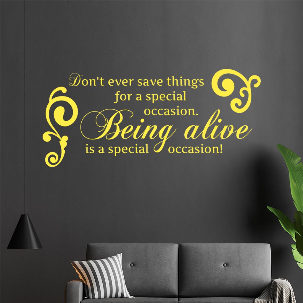 Don't ever save... Wandtattoo in 6 Größen - Wandaufkleber Wall Sticker - Dekoration, Küche, Wohnzimmer, Schlafzimmer, Badezimmer