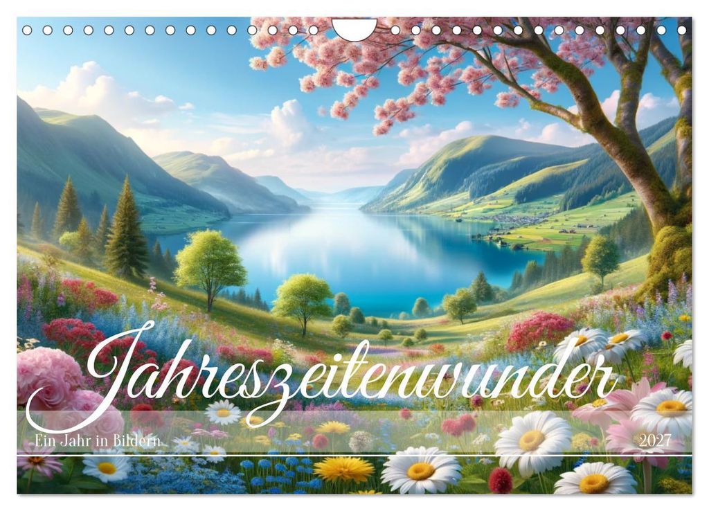 Jahreszeitenwunder: Ein Jahr in Bildern (Wandkalender 2027 DIN A4 quer), CALVENDO Monatskalender