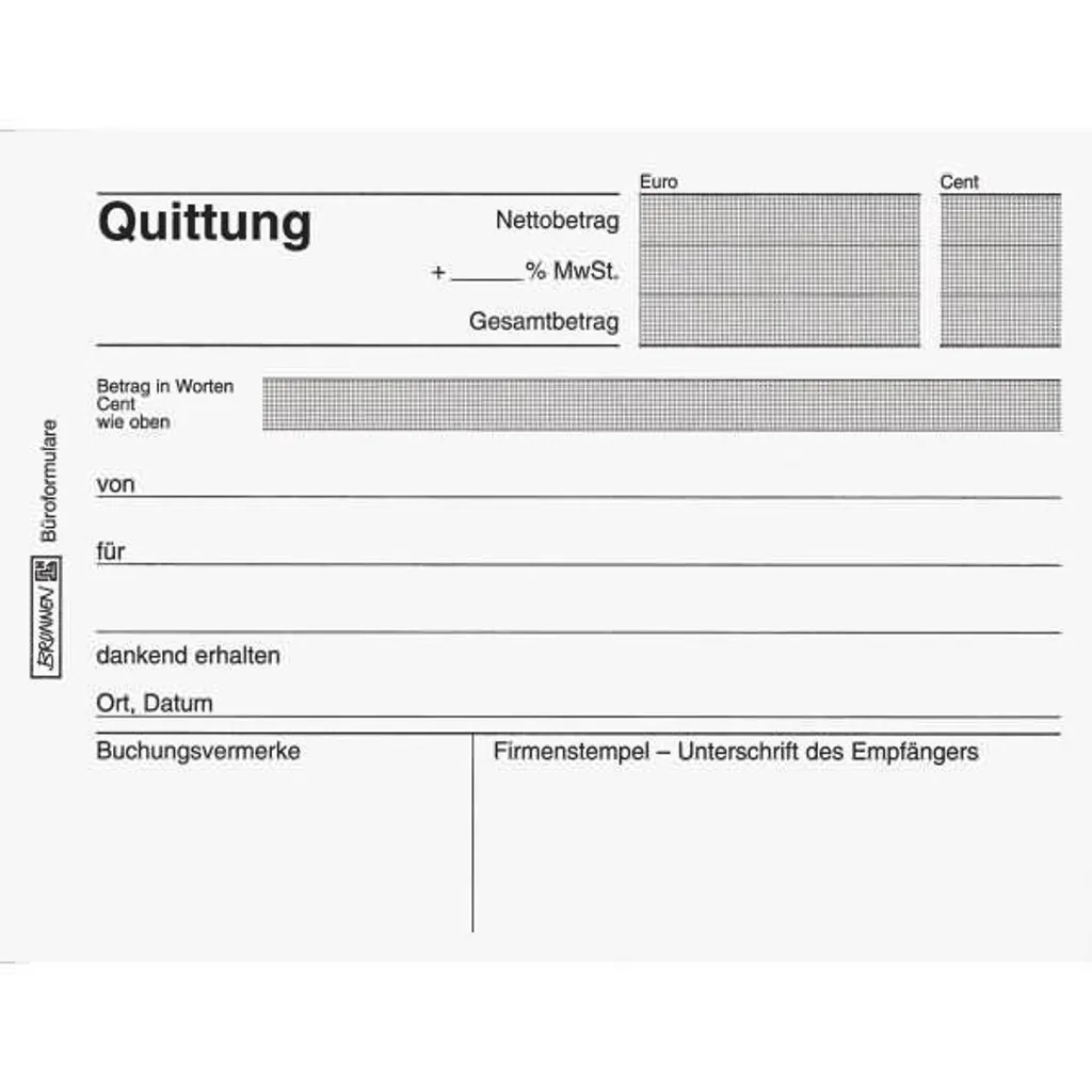 Bloc de Reçus et Quittances A6 Horizontal 80 Pages pour Commerces
