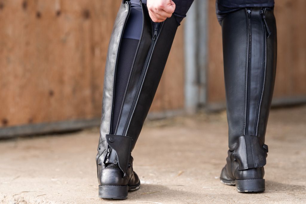 Metisse MA1013 Bottine Cuir Nubuck Noir Fermeture Éclair Talon T 5cm