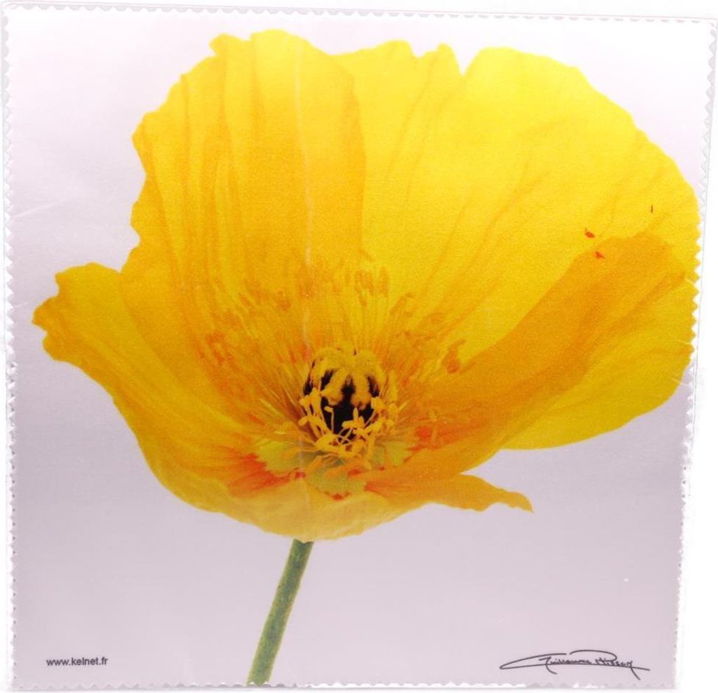 Mikrofasertuch "Gelbe Blüte" Größe 18,5*18,5 cm von La Kelnet