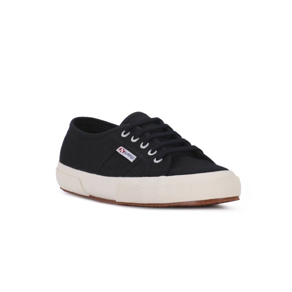 Superga 2750 Cotu Frauen Klassische Schnürung Le wand Turnschuhe Schwarz Weiß – 5,5 UK – 39 EU – 6,5 M/8 F US / Schwarz-Weiss