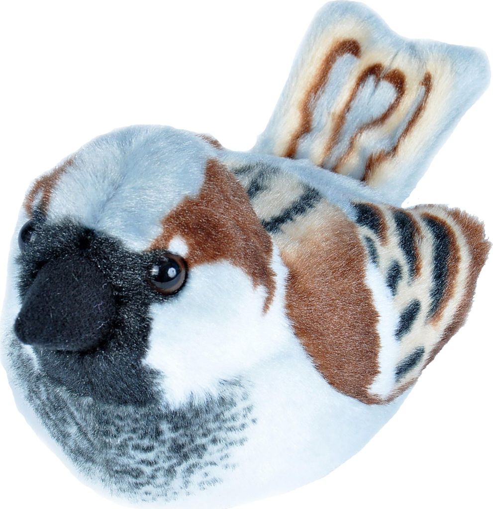 Oiseau en peluche Moineau sonore - 15 cm Image du produit 