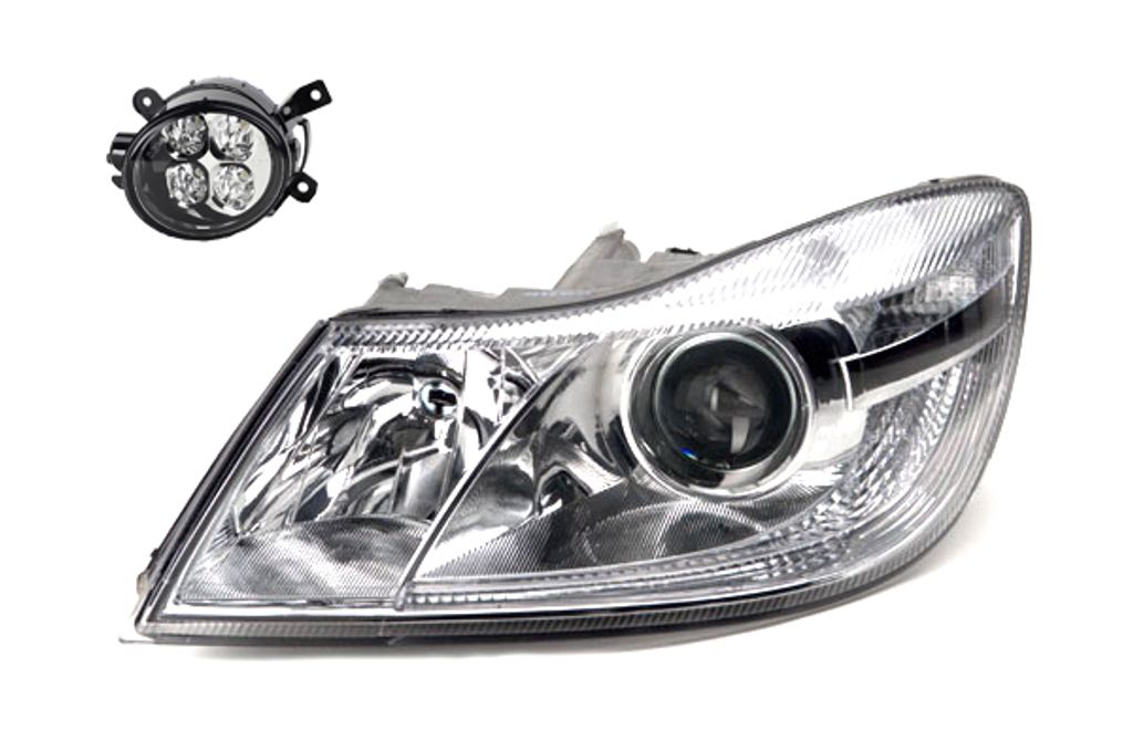 Johns, Scheinwerfer Halogen kompatibel zu Skoda Octavia 1Z 09-13 H1 H7 Li. + Nebelsche. 1Z1941017S 1Z1941015F 5J0941067