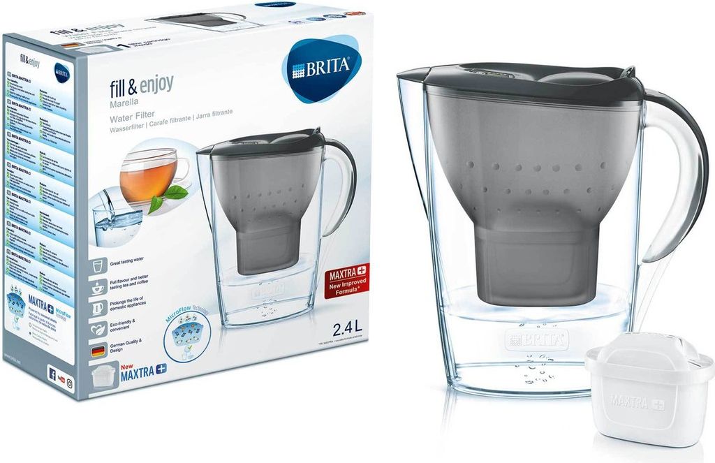 Marella Graphit-Filterkrug – 2,4 l, davon 1,4 l gefiltertes Produktbild 
