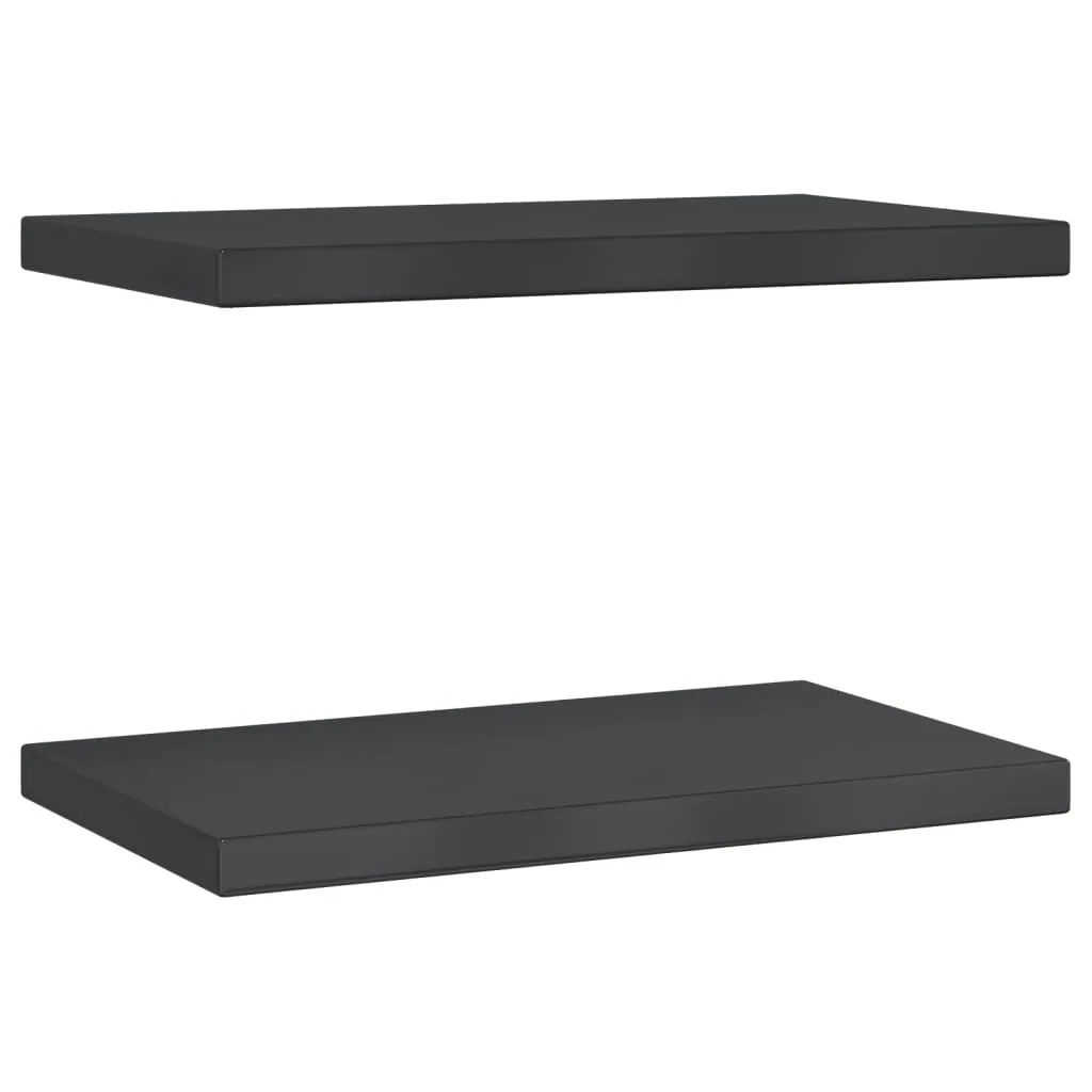 Set Mensole SYFAX™ 50x30x3 cm Nero Inox - Installazione Semplice