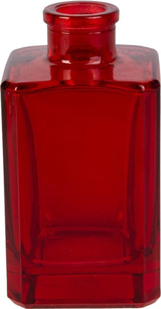 Vase eckig rot - ca. 5,8 x 5,8 x 11 cm Produktbild 