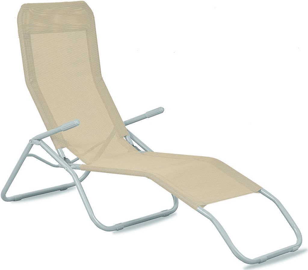 Aga Garten-Liegestuhl SIESTA Beige Produktbild 
