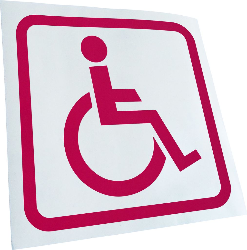 Kiwistar - Autoaufkleber - Rollstuhlfahrer Design 1 Heckscheibenaufkleber - Aufkleber für Auto Kfz Fahrrad, LKW, Truck Mofa