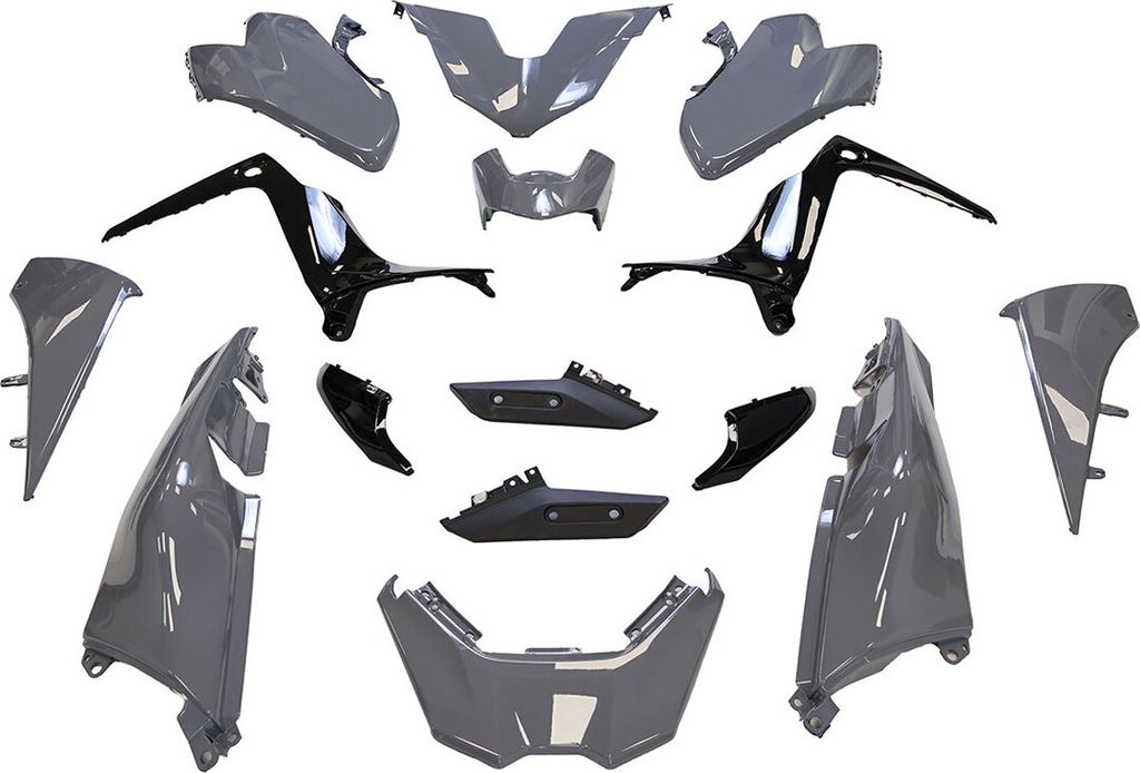 TNT Verkleidungskit 15 Teile Nardo Grau Yamaha T-Max 530 DX/SX