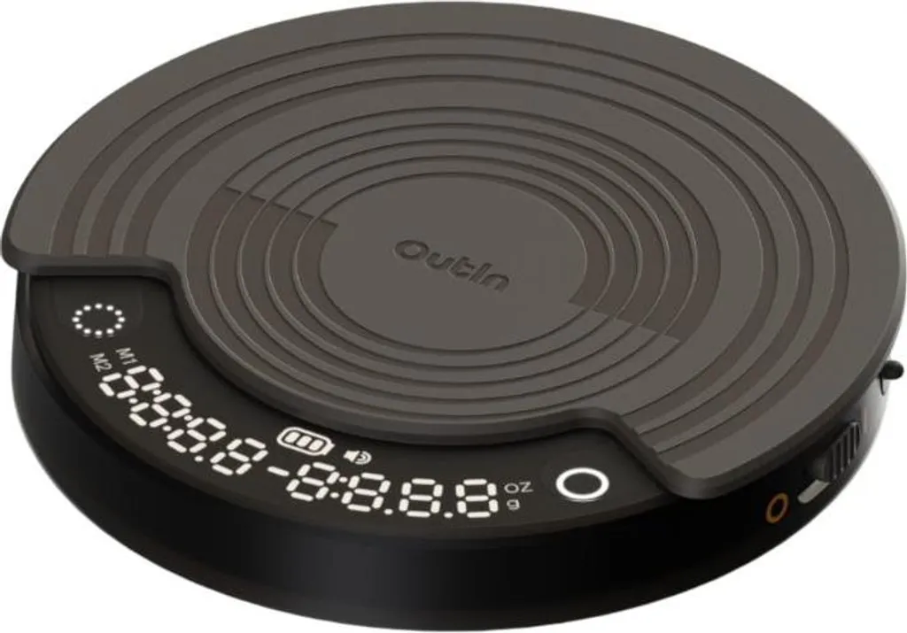 Bilancia per caffè Outin Claro | Precisione di 0,1 g | Timer incorporato | USB-C | Adatta per espresso e pour-over