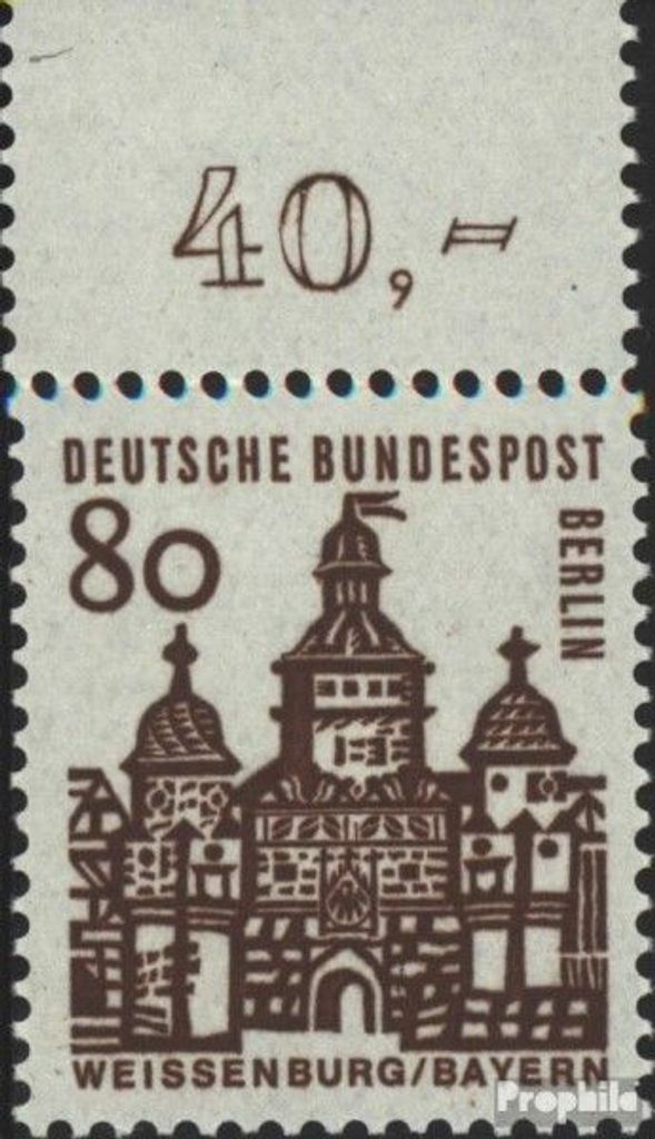 Briefmarken Berlin (West) 1964 Mi 249 Oberrandstück Produktbild 