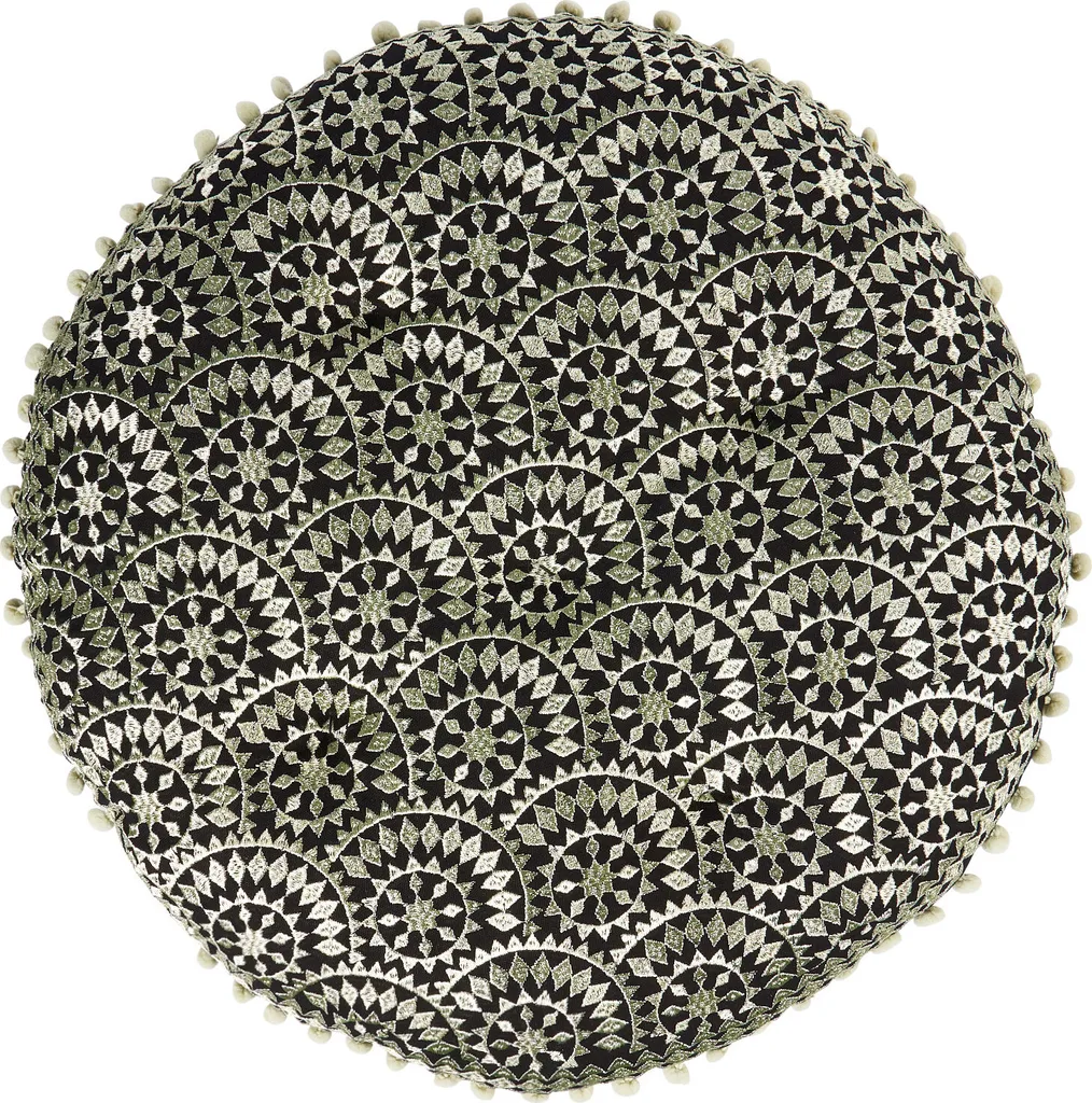Pouf de sol Carré Amaya Boho Design - Siège d'Appoint Textile Ethnique