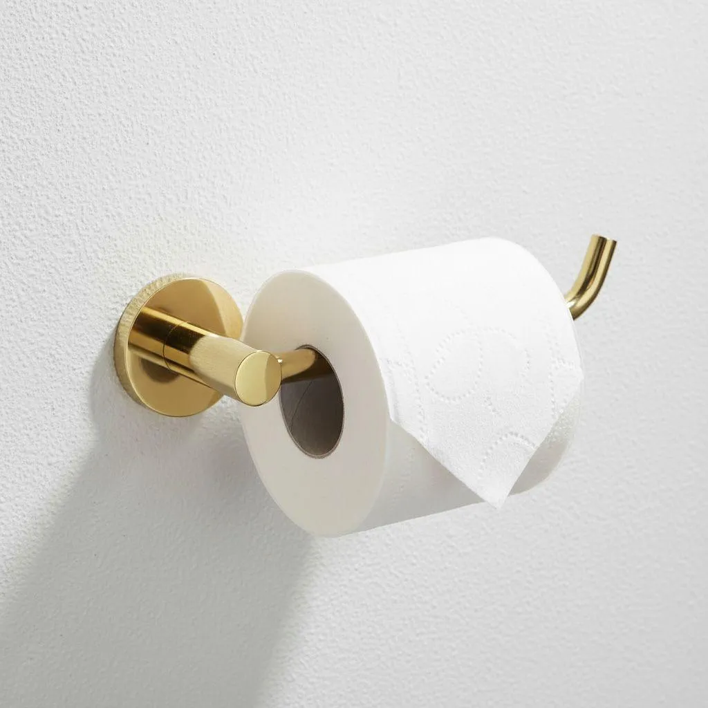 Porte-Papier WC en Acier Doré Inoxydable REA Leo - Finition de Qualité