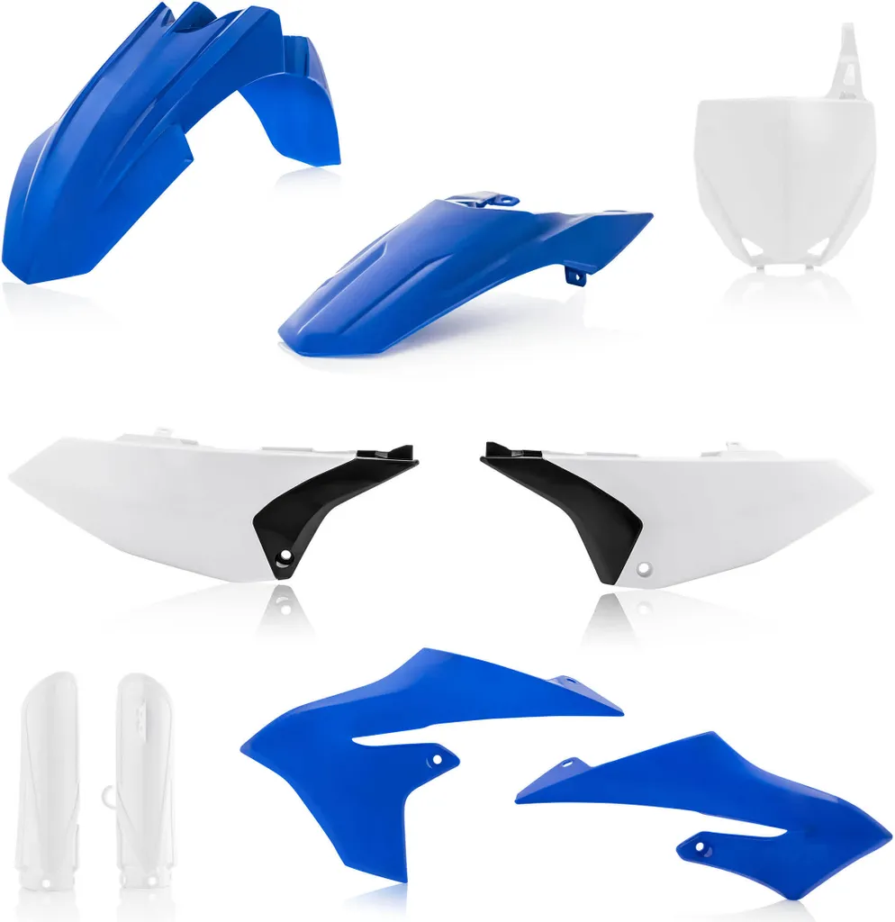 Kit plastique Acerbis Yamaha YZ 65 bleu/blanc 9pcs : plastiques durables