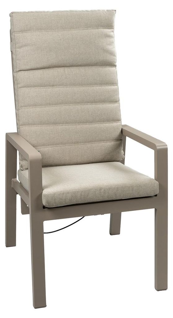 Verstellbarer Gartenstuhl Berlin | Champagner & Taupe | 2er Set