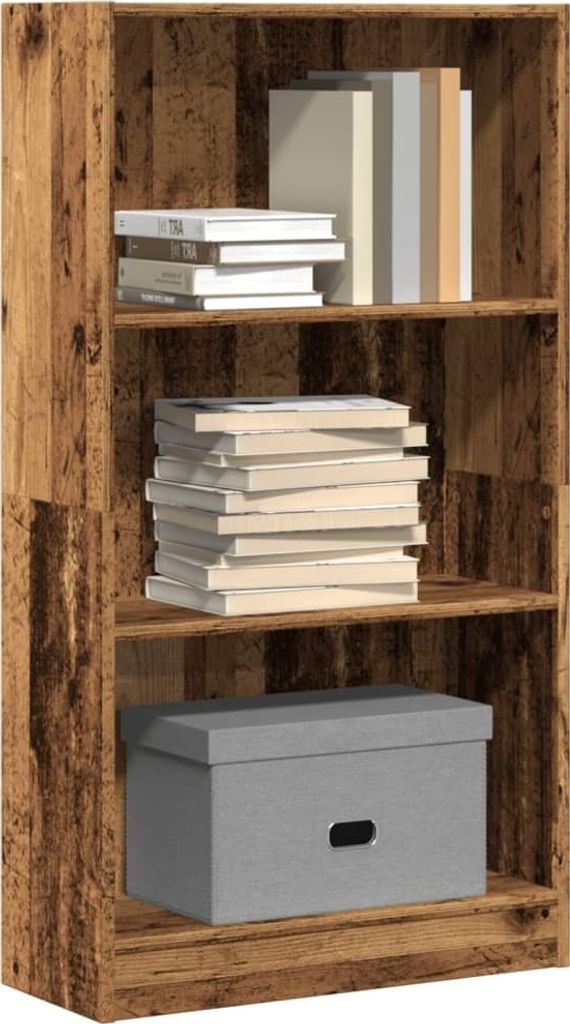 "im Angebot" Bücherregal, Standregal, Aufbewahrungsregal, Altholz-Optik 60x24x109 cm Holzwerkstoff - Aktenregal CC24410