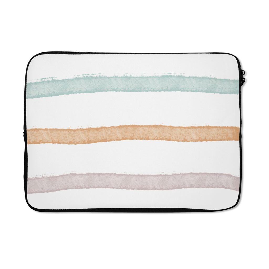 MuchoWow Laptop Hülle 14 ZollLinie - Pastell - Regenbogen - Muster Laptoptasche - Laptoptasche - Stoßsicher - Schutzhaube