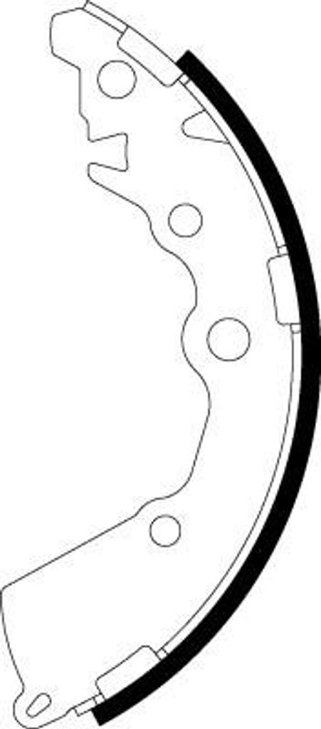 TEXTAR Bremsbackensatz Trommelbremse Hinten für KIA PICANTO (TA) 180mm 91083000