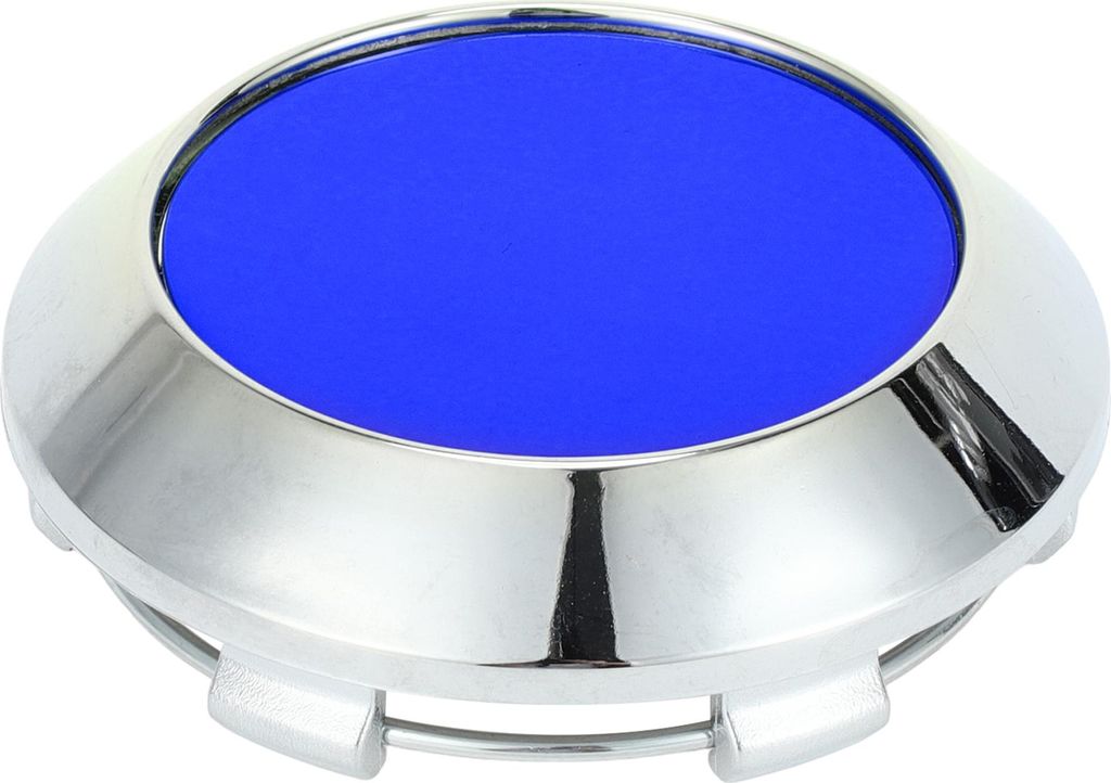 Radnabenkappen Radkappen Felgenkappen OD: 70mm/2,76" Radkappen Radkappe Kunststoff Silberfarben 1 Stück für Ford für BMW mit blauem Aufkleber