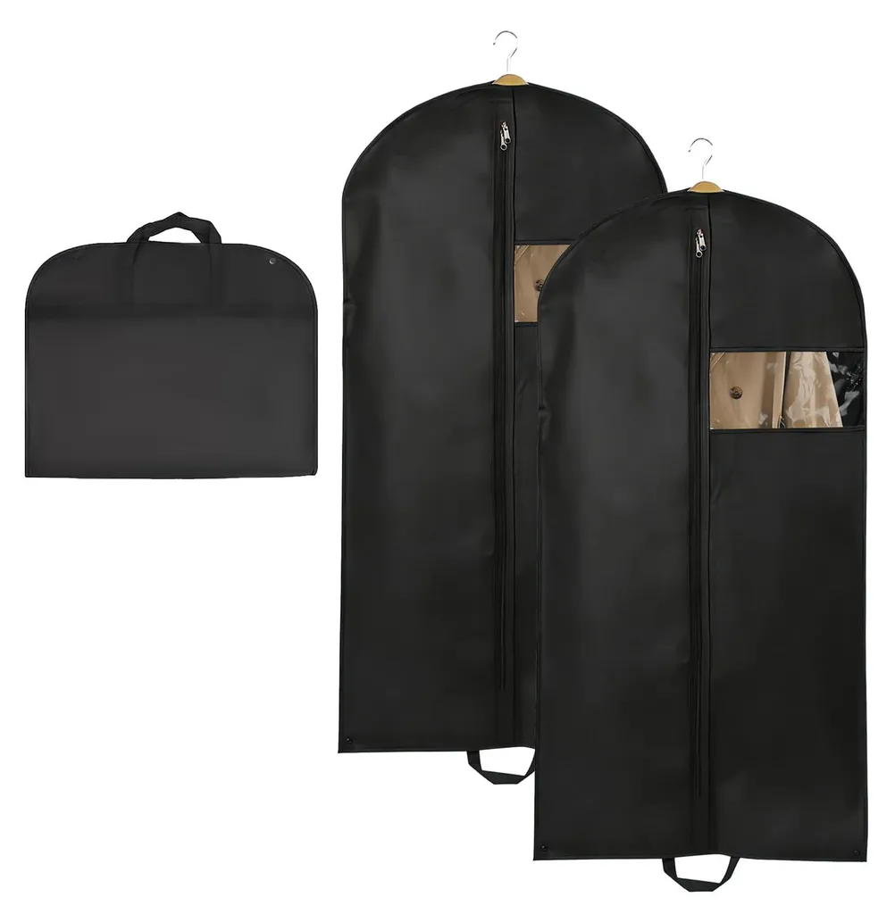 Housses à Vêtements avec Fermeture Éclair et Poignées de Transport