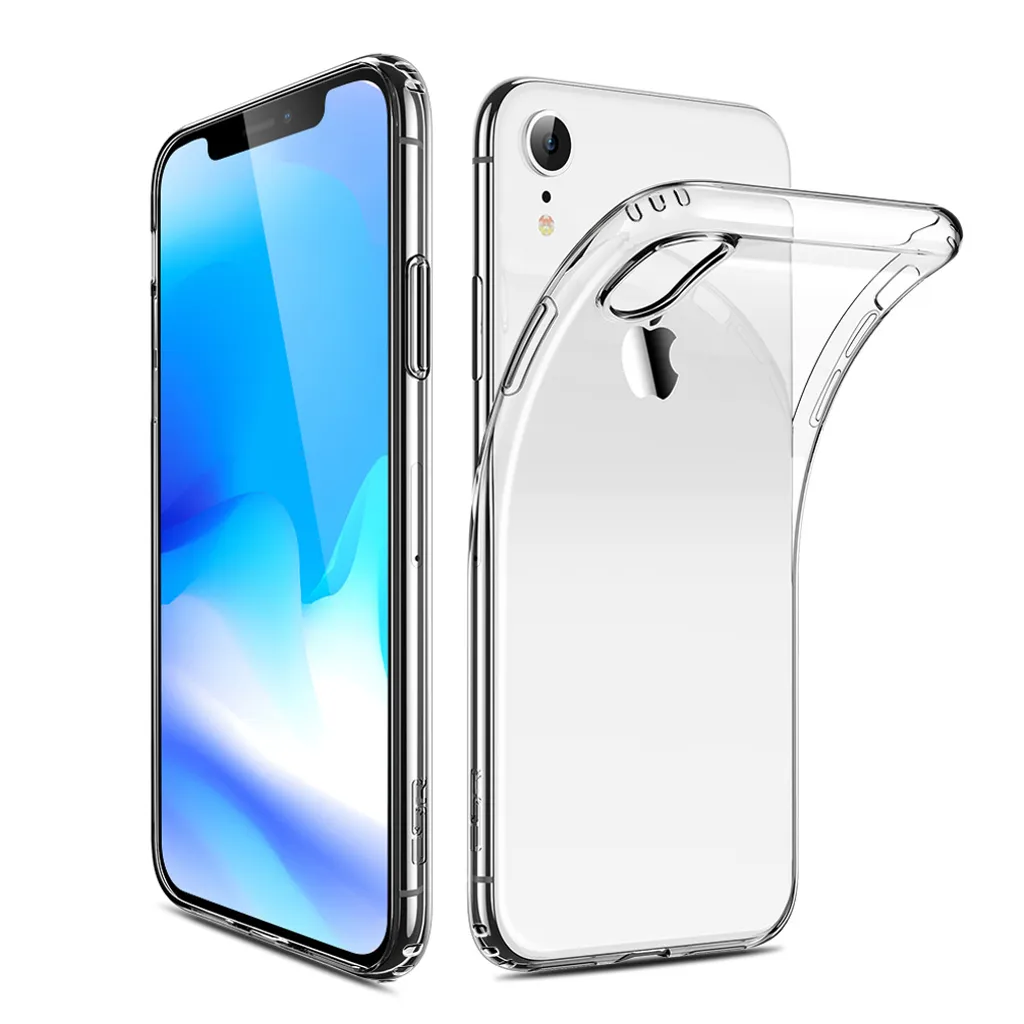 Custodia iPhone XR Cyoo Trasparente - Silicone Anti-Graffio e Anti-Urto