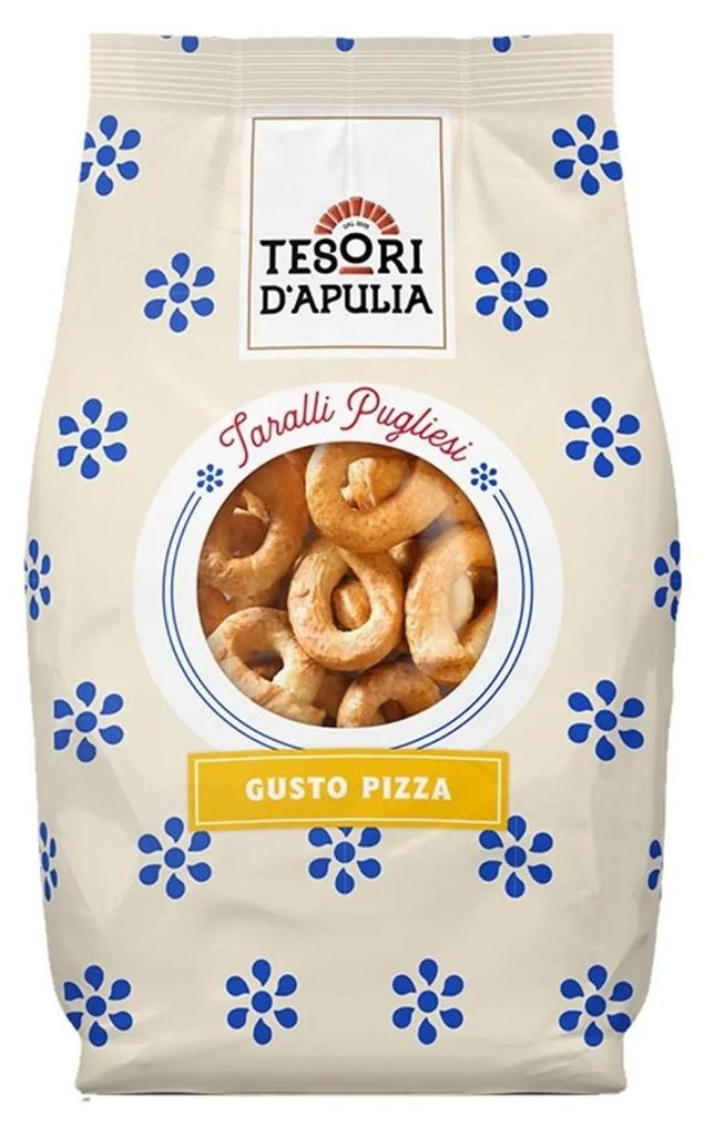 Biscuits Tarallini au goût pizza, 400g - Tesori d'Apulia Image du produit 