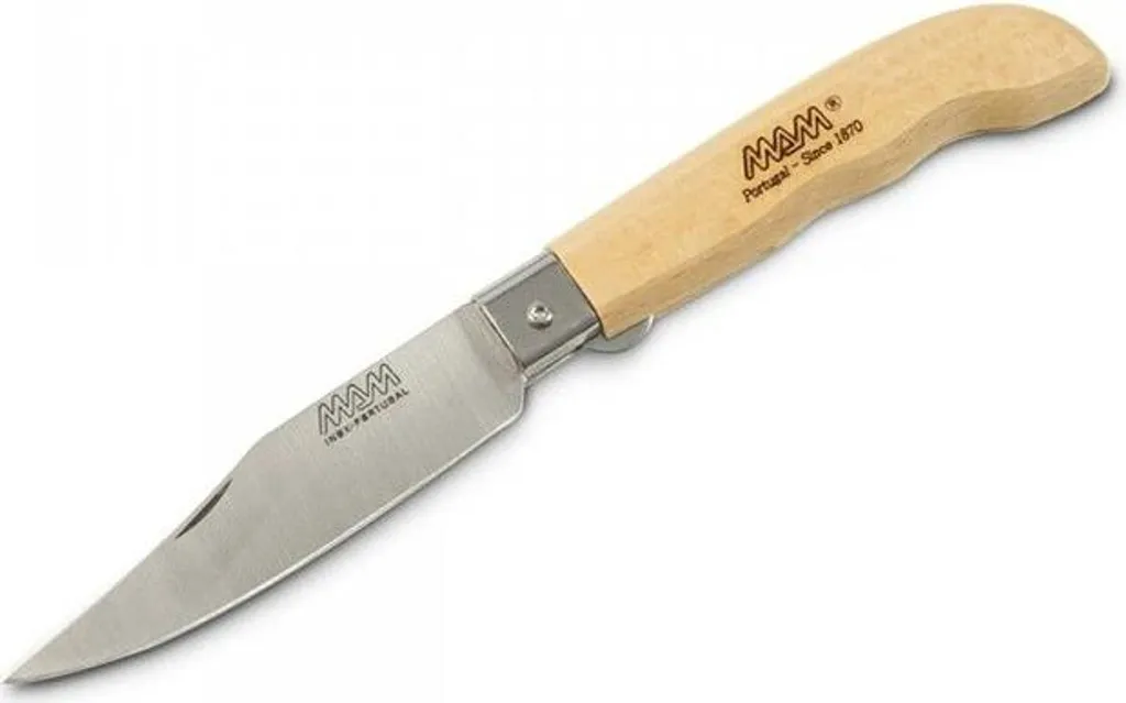 Couteau MAM SPORTIVE 2046 Uni en bois de hêtre véritable du Portugal